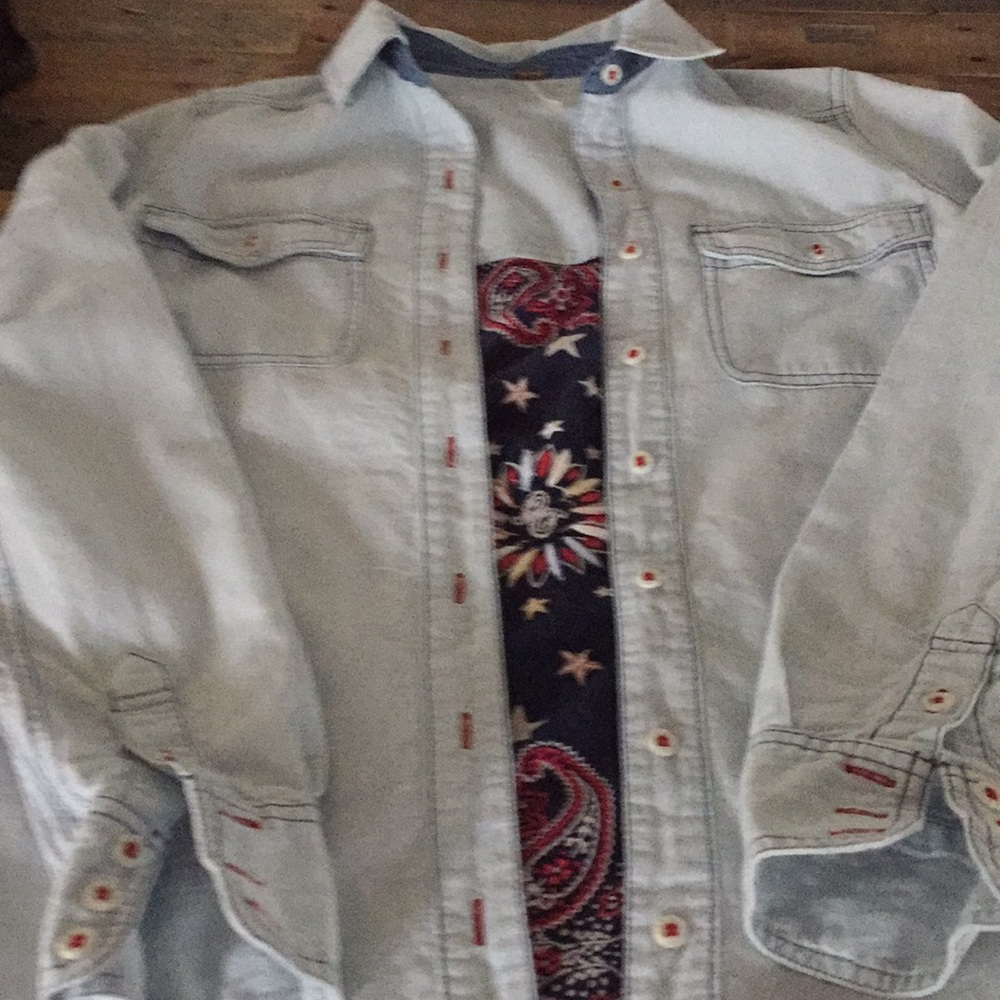 Free people jean shirt